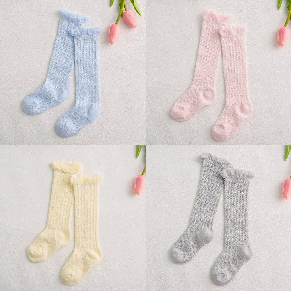 Baby-Mädchen Kniestrümpfe – Atmungsaktive Baumwolle