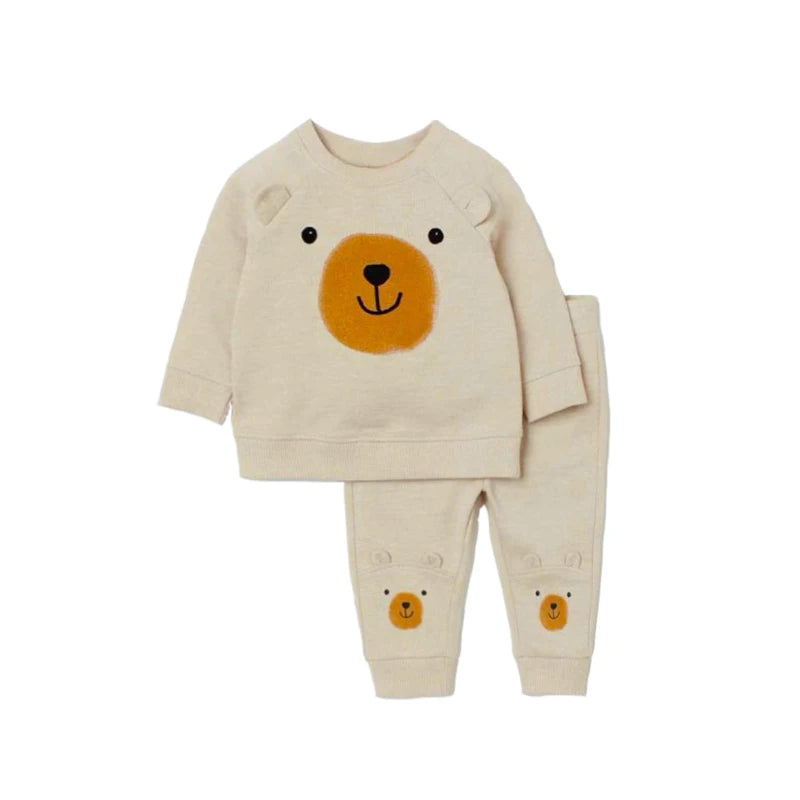Süße Cartoon Baby-Sets – Langärmliges Sweatshirt und Hose für Frühling & Herbst