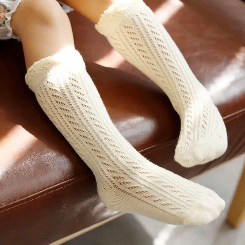 Baby-Mädchen Kniestrümpfe – Atmungsaktive Baumwolle